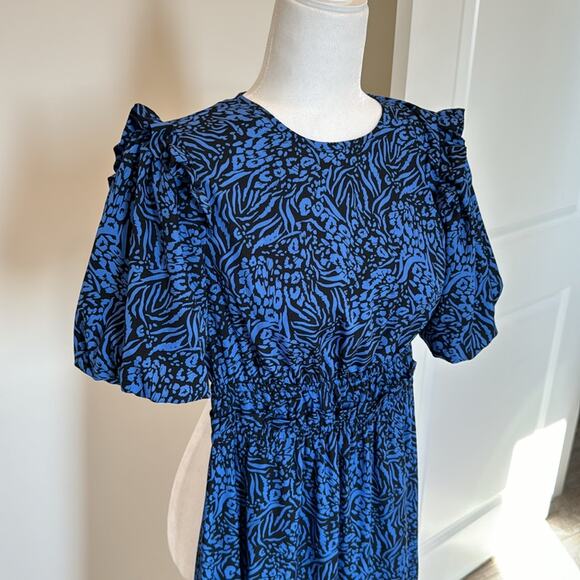 NWT Topshop Blue Backless Dress - Size 2 - Picture 2 of 7